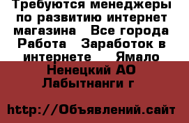 Требуются менеджеры по развитию интернет-магазина - Все города Работа » Заработок в интернете   . Ямало-Ненецкий АО,Лабытнанги г.